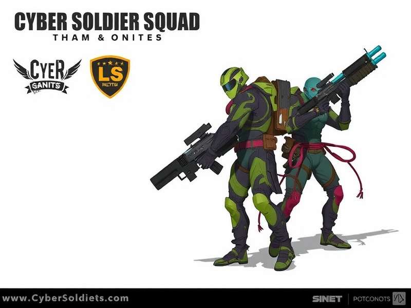Cyber Soldier Squad Concept Art